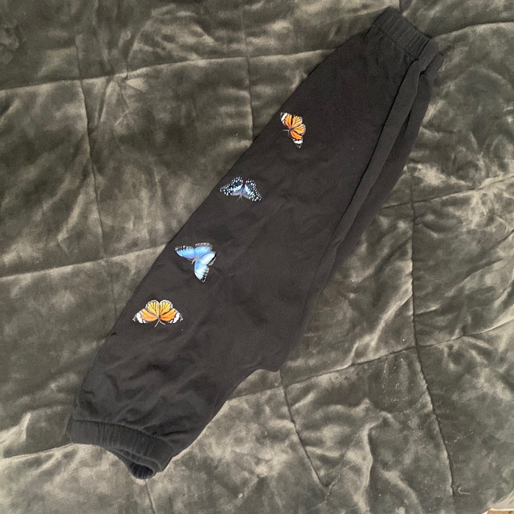 Charcoal Hollister Butterfly High-rise Sweatpants